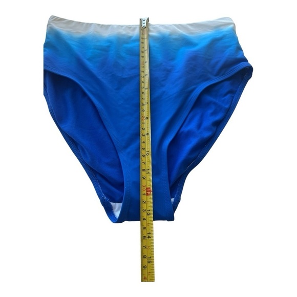 Lauren Ralph Lauren Blue High Rise Ombré Swim Separate Bottoms S 20387256 Size 6 - Picture 5 of 14